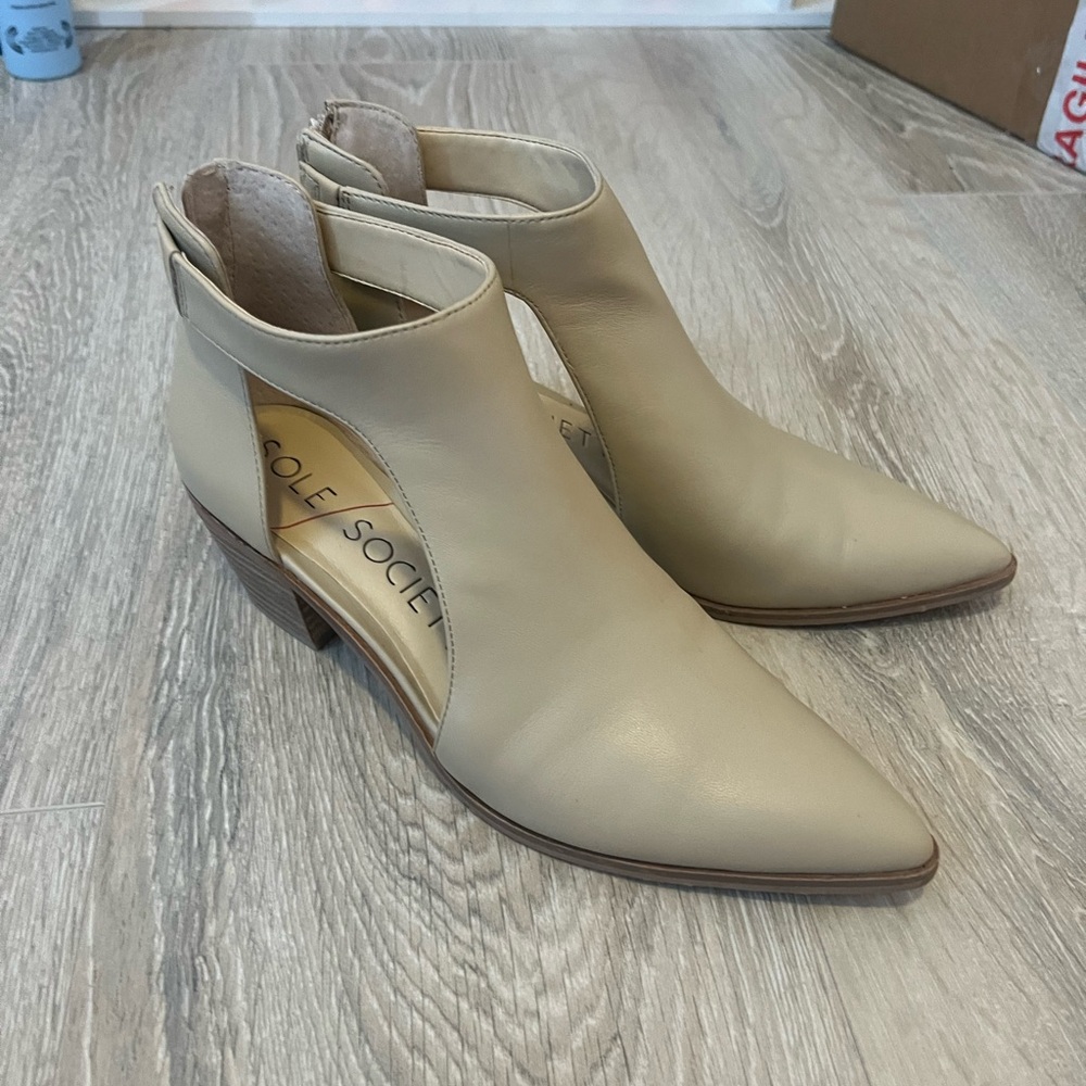 Sole Society Nude Booties 8 1/2